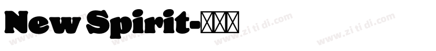 New Spirit字体转换
